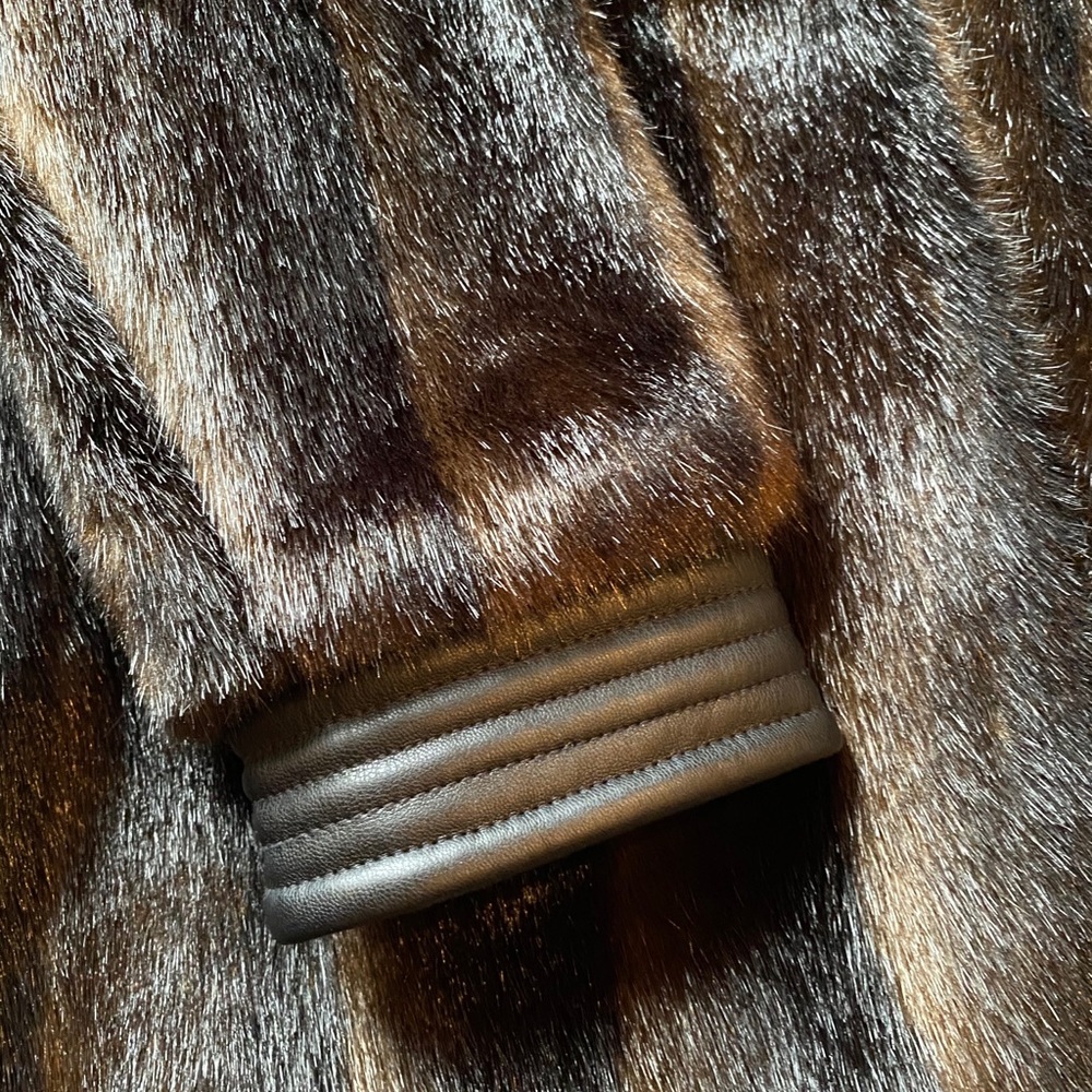 Long faux fur bomber